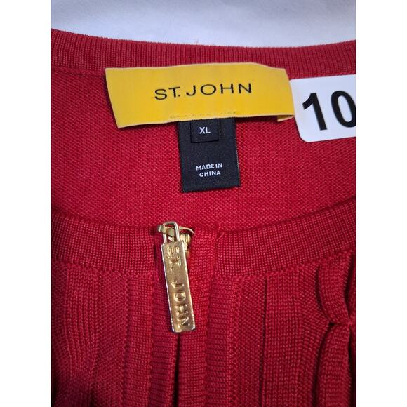 St. John Wool Silk Cashmere Womens XL  Cardigan & Top Quiet Luxury Old Money Set - Picture 8 of 16